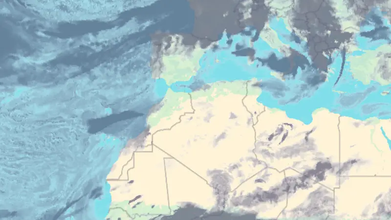 Clouds weather map