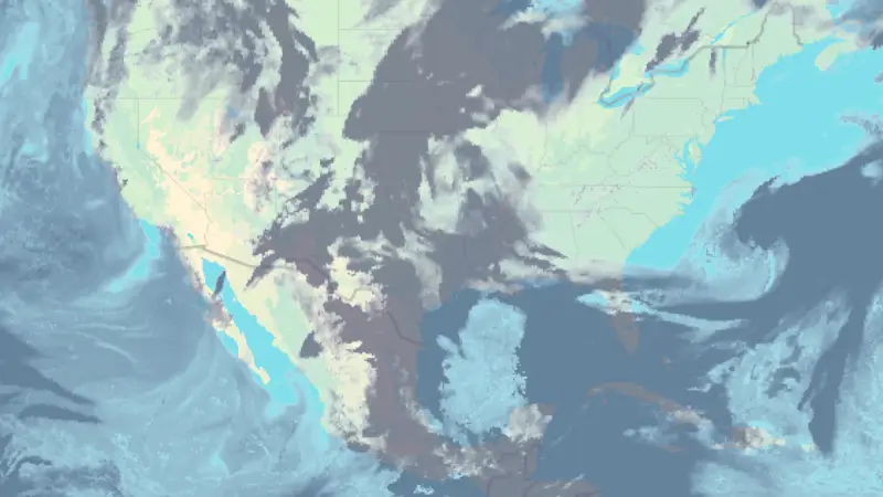 Clouds weather map