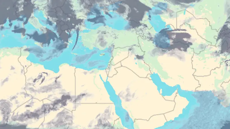 Nebulozitate weather map