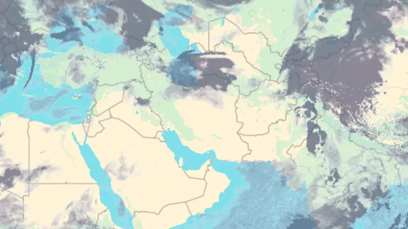Clouds weather map