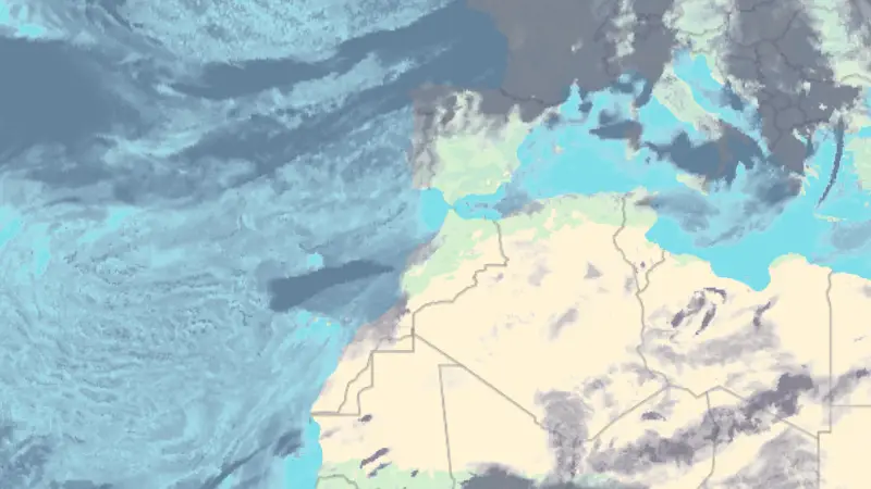 Clouds weather map