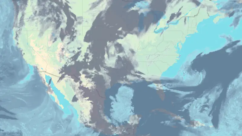 Clouds weather map