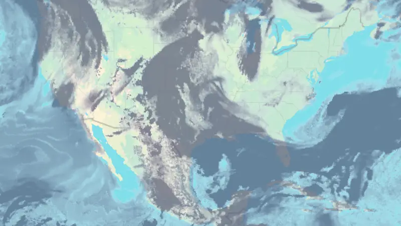 Clouds weather map