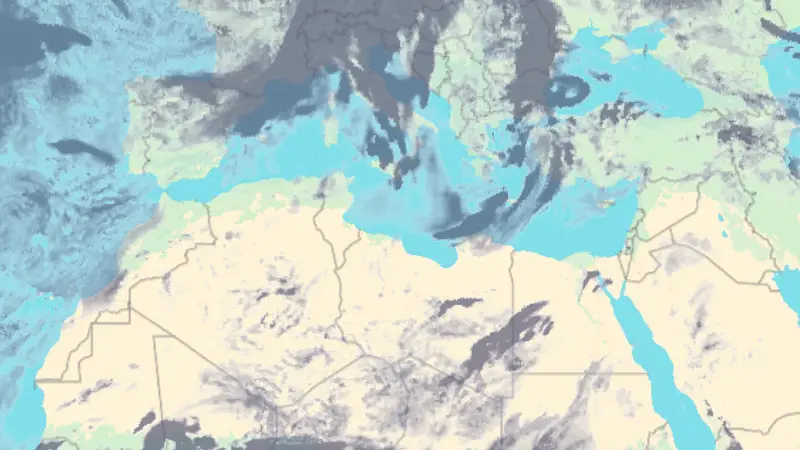 Clouds weather map