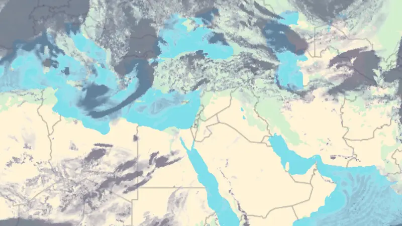 Clouds weather map