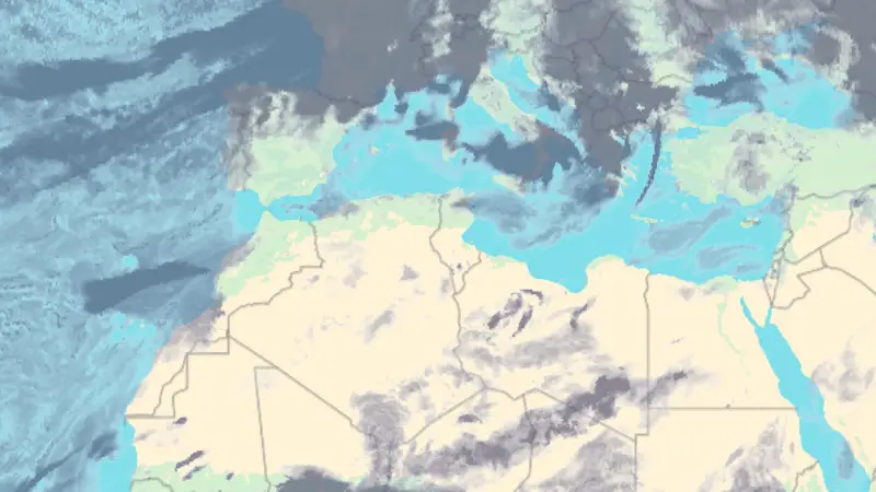 Clouds weather map