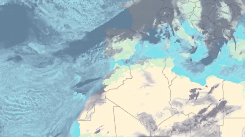Molnighet weather map
