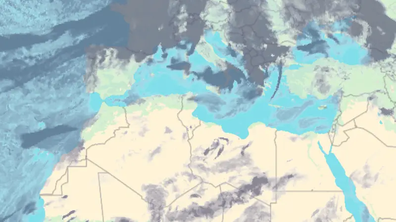 Clouds weather map