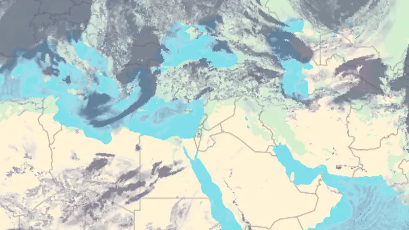 Vranësira weather map