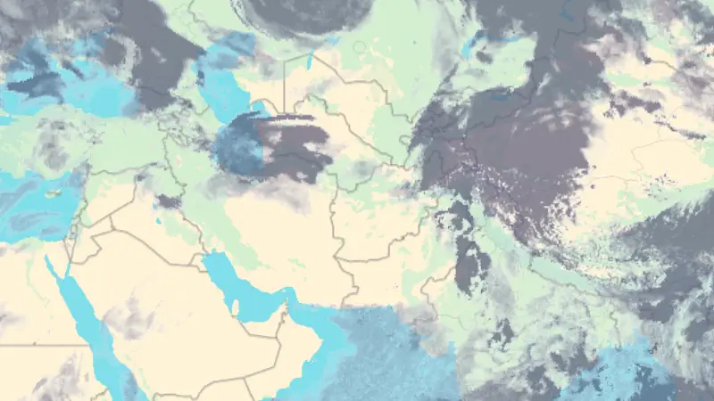 Clouds weather map