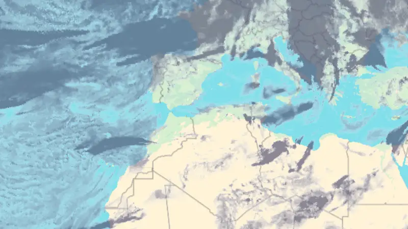 Clouds weather map