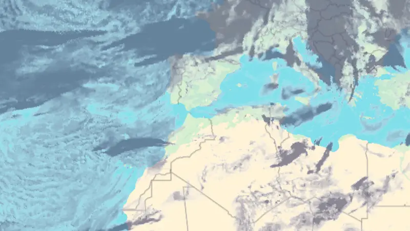 Clouds weather map