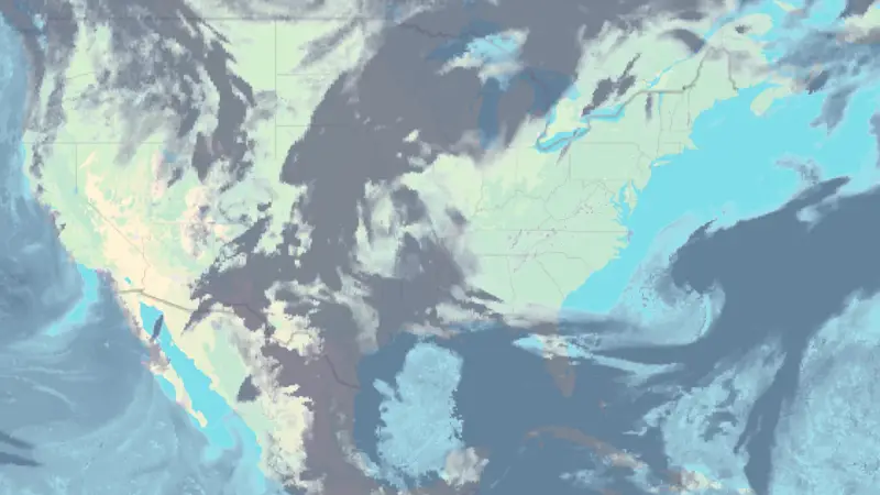 Clouds weather map