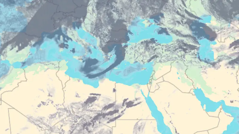 Νεφοκάλυψη weather map