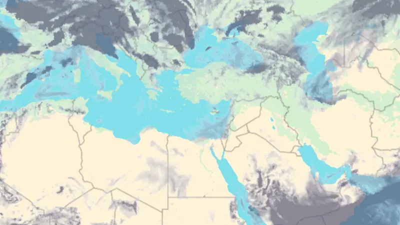 Oblačnosť weather map
