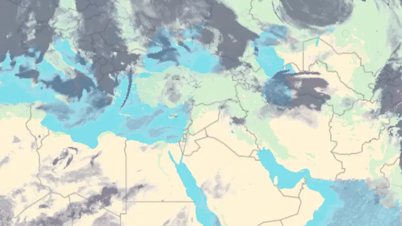 Oblačnost weather map
