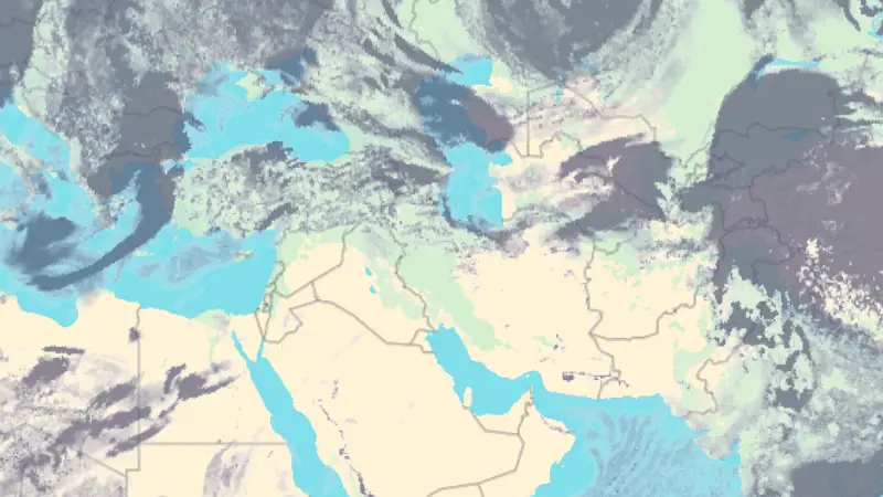 Clouds weather map