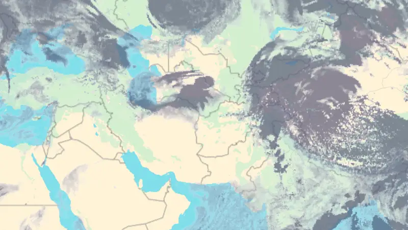 Clouds weather map