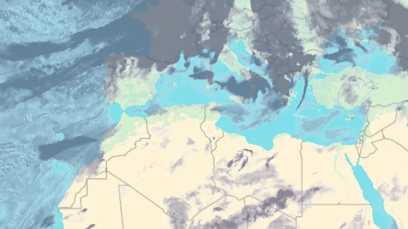 Clouds weather map