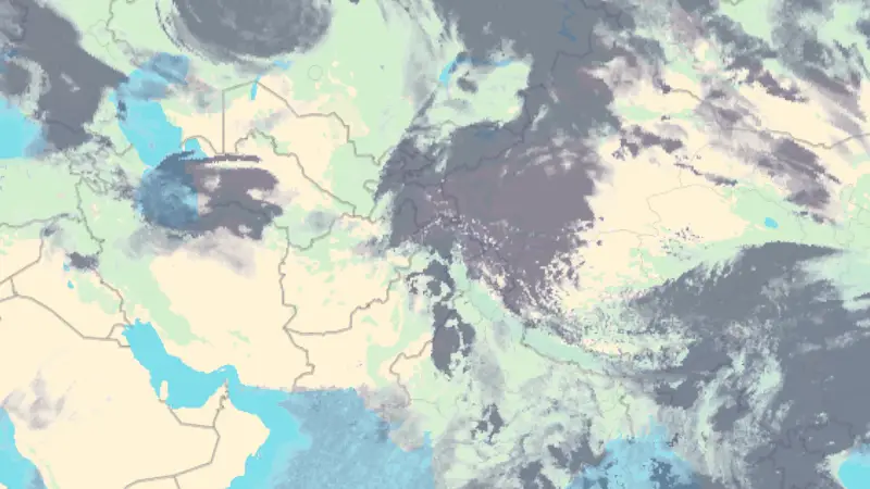 Clouds weather map