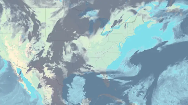 Clouds weather map