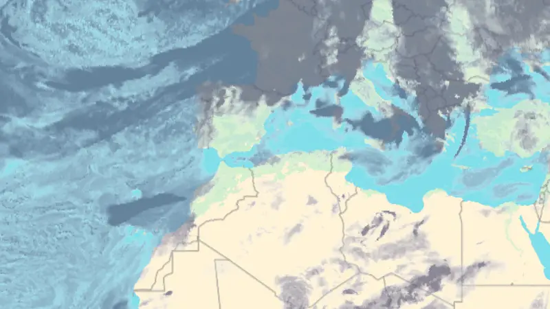 Clouds weather map