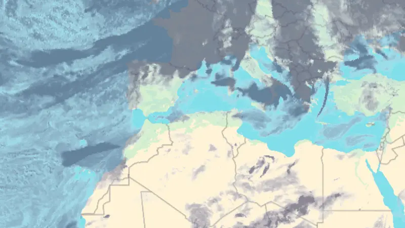 Clouds weather map