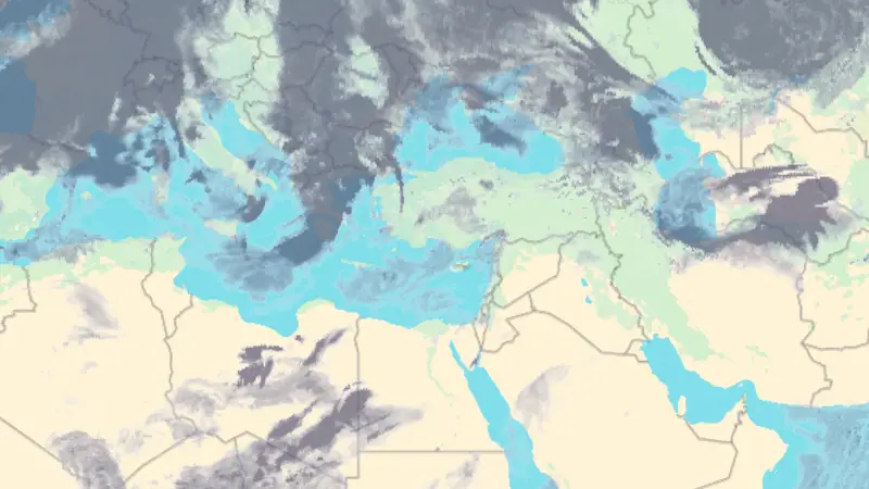 Νεφοκάλυψη weather map