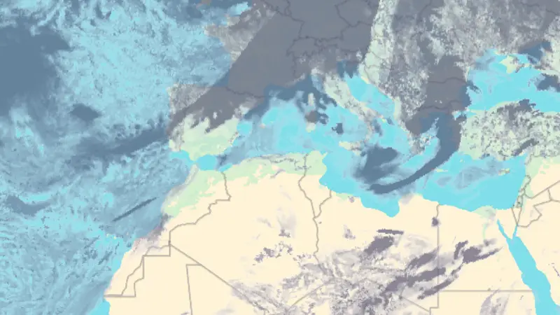 Nebulozitate weather map