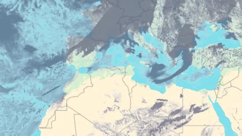 Clouds weather map