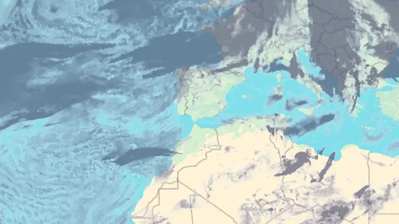 Clouds weather map