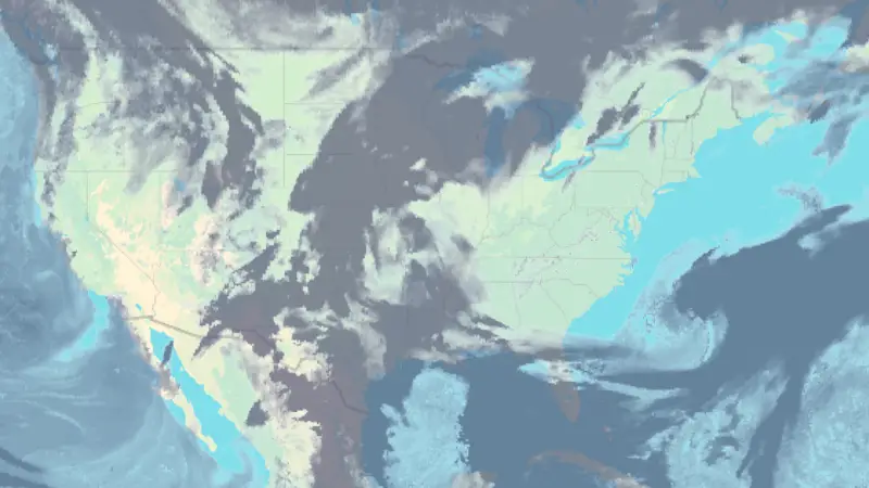 Clouds weather map
