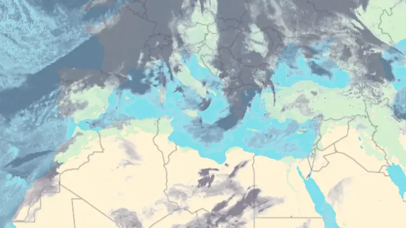 Clouds weather map