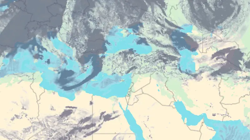 Clouds weather map