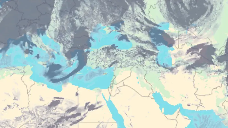 Clouds weather map