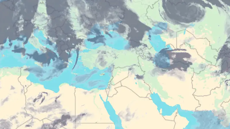 Clouds weather map