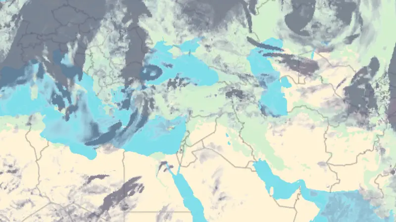 Clouds weather map