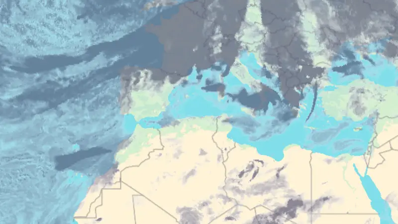 Clouds weather map
