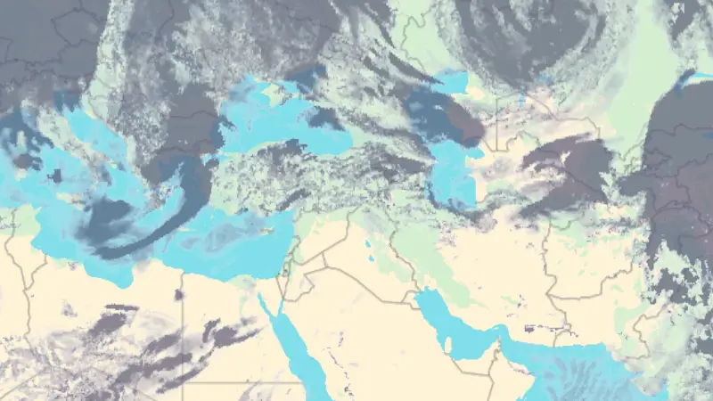 Clouds weather map