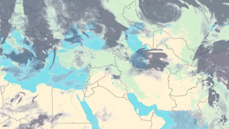 Clouds weather map