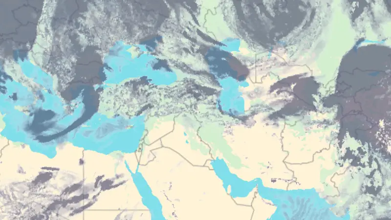 Clouds weather map