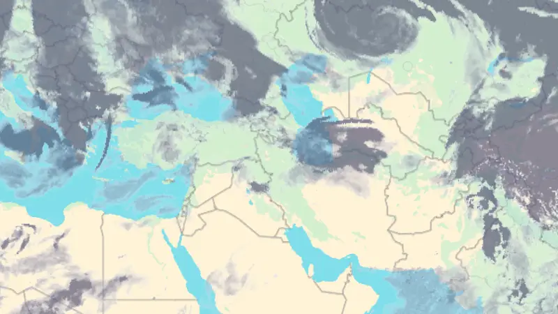 Clouds weather map