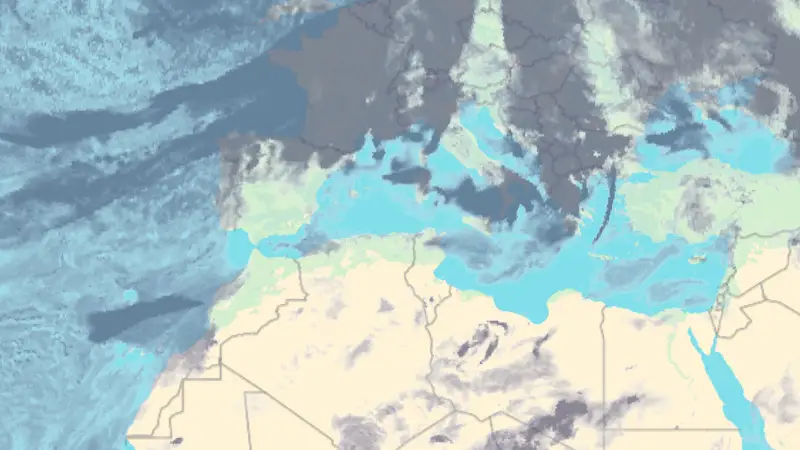 Clouds weather map