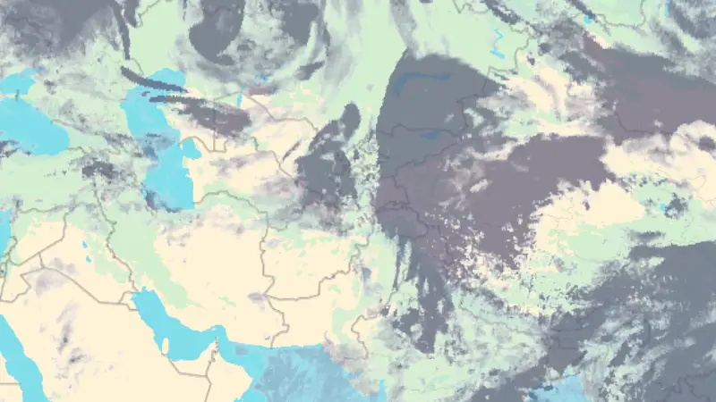 Clouds weather map