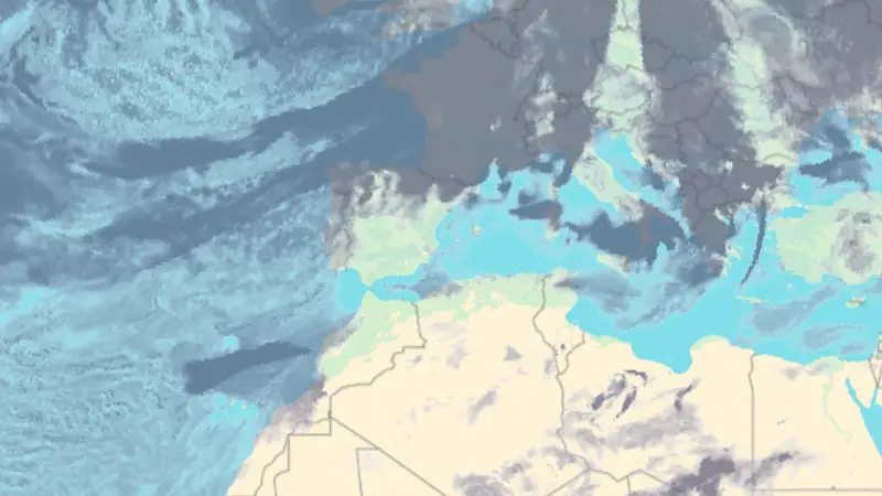 Clouds weather map
