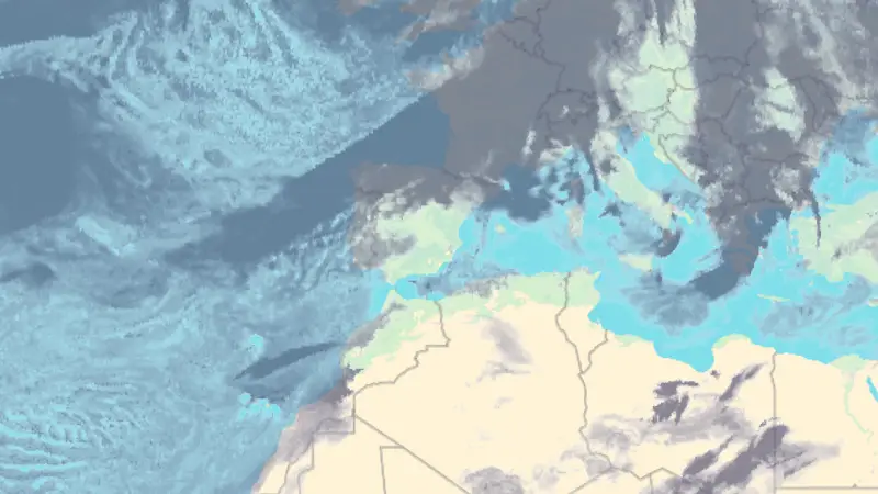 Nubosidad weather map