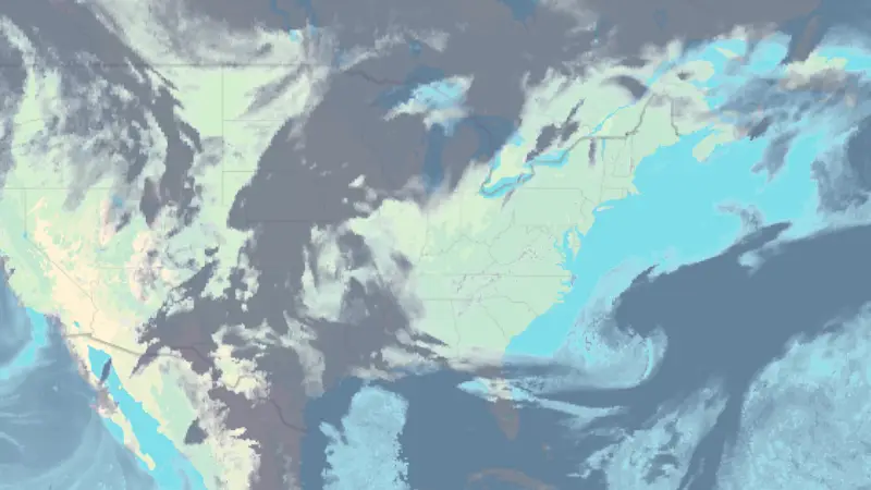 Clouds weather map