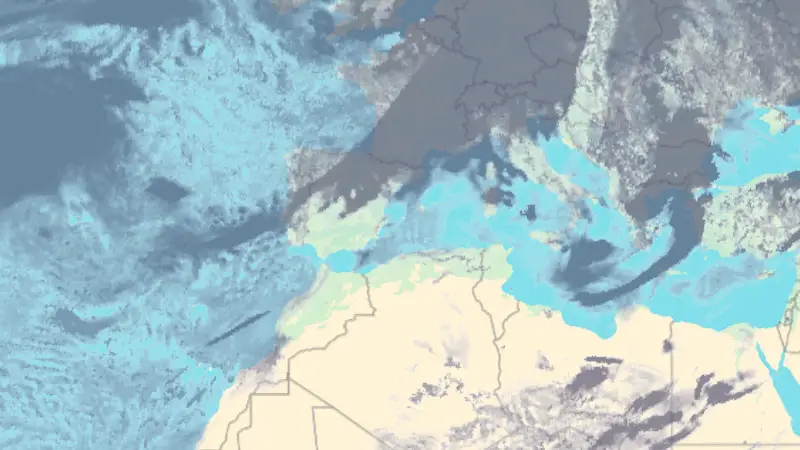 Clouds weather map