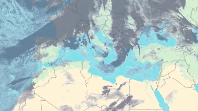 Clouds weather map