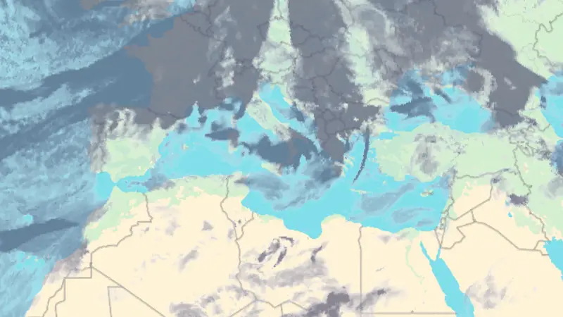 Clouds weather map
